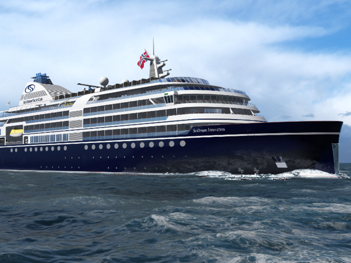 Constructed by Damen Shipyards, the vessel has nine decks and measures 155 meters in length.