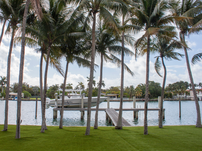 The house comes with a private boat dock.