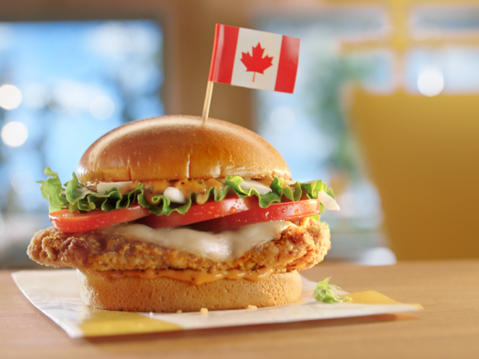 Tomato Mozzarella Chicken Sandwich from Canada