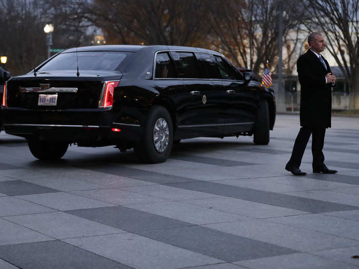 Speaking of protection, the limos are designed to be bullet and blast resistant. It