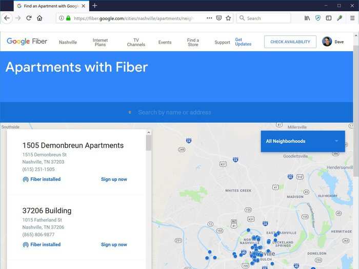 What Google Fiber offers