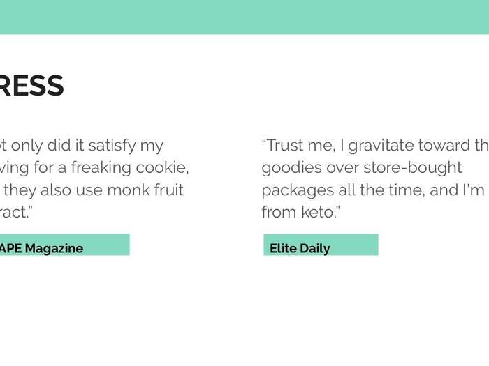 This 9-slide pitch deck helped a cookie startup that competed on 