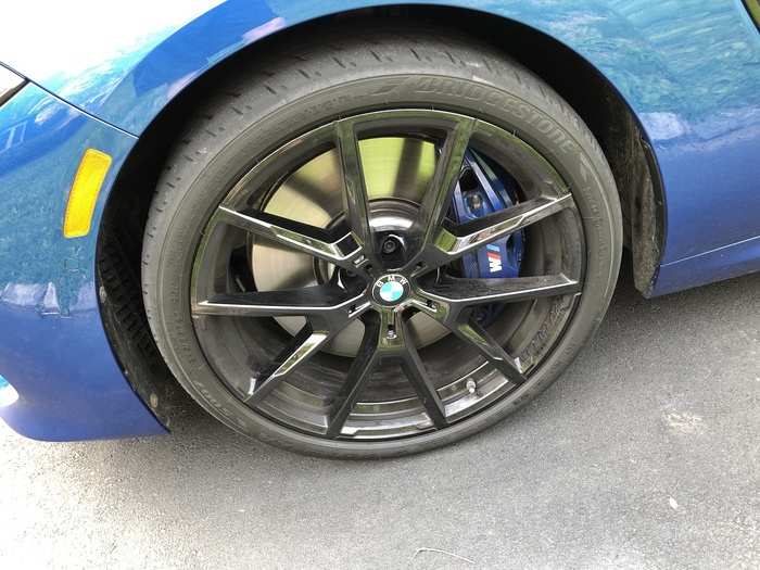 My test car came with 20-inch wheels, sporty rubber, M-Sport brakes, and an adaptive M-Sport suspension.