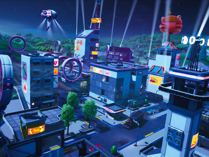 "Neo Tilted" is a new destination replacing Tilted Towers, the popular drop zone that was destroyed by a volcanic eruption in Season 8.