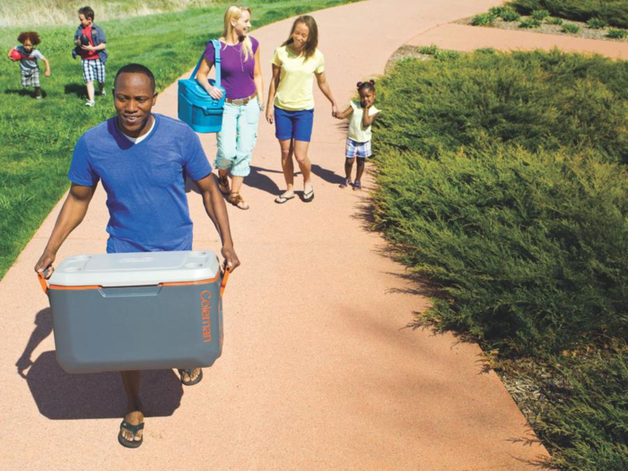 A cooler to keep your food and drinks chilled