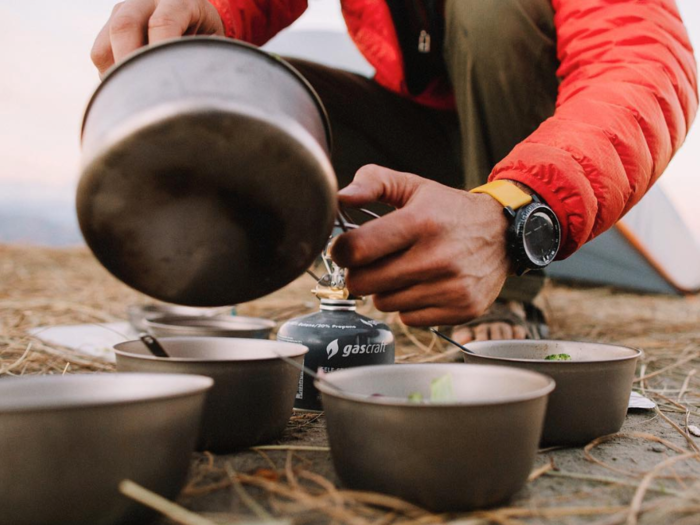 A set of pots and pans