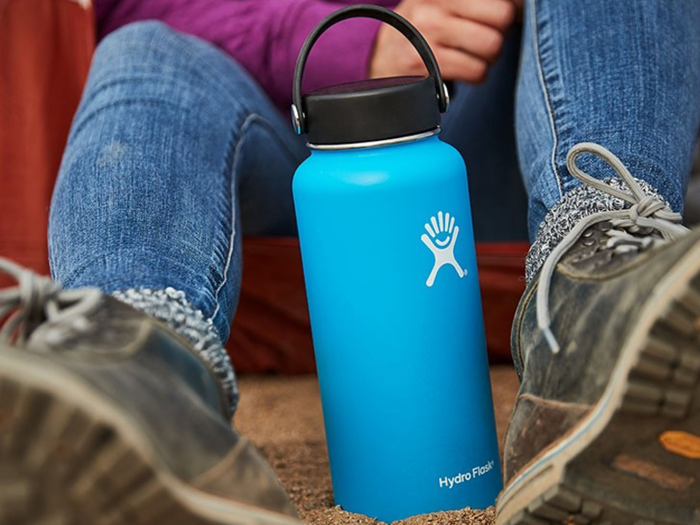 A reusable water bottle