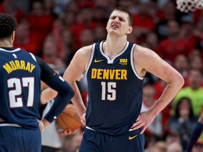 Jokic impressed observers in the second round of the playoffs when he had to play 65 minutes in a quadruple-overtime game. He totaled 33 points, 18 rebounds, and 14 assists, but the Nuggets lost to the Blazers.