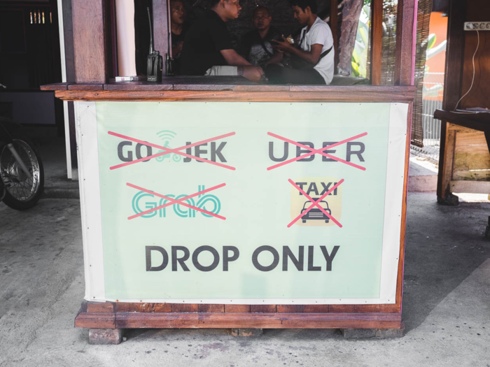 2. Using Uber, Grab, or other ride-hailing services is a very big faux-pas in Bali.