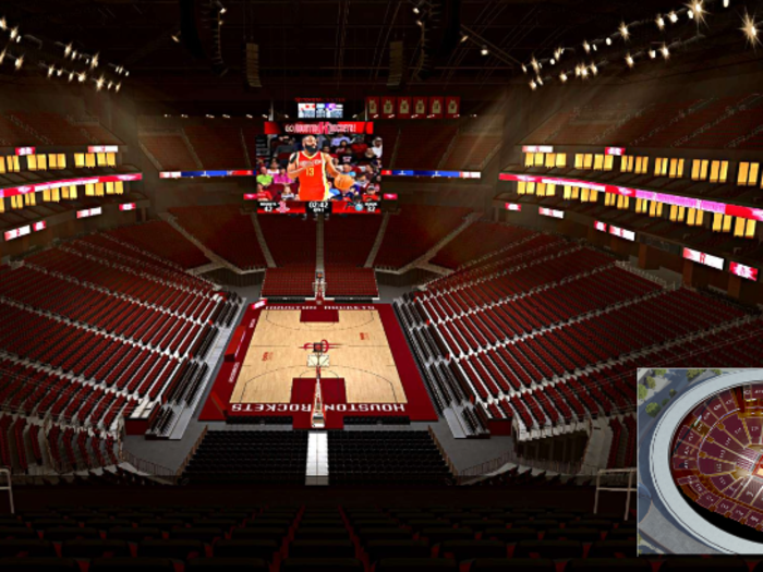 Toyota Center in Houston — Houston Rockets vs Golden State Warriors (Game 6 of the Western Conference semifinals)