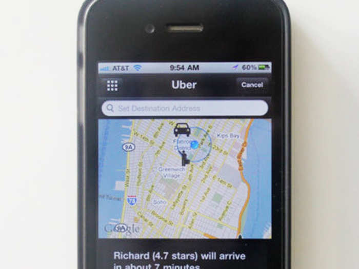 While the old Uber app looks much more primitive and limited than today