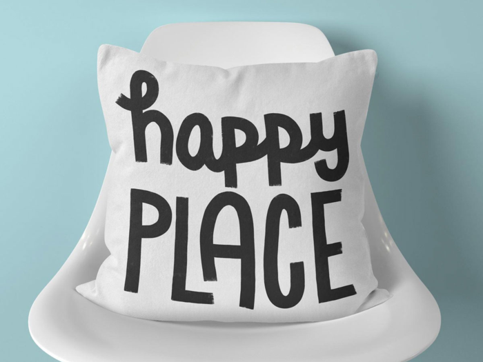 A throw pillow to add a personal touch to their space