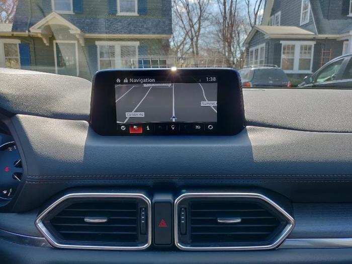 Our Signature trim test car came equipped with a built-in navigation system.