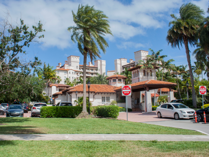 Although only about 30% of Fisher Island