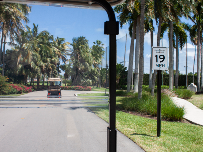 As I was driven around the island, I was struck by how perfectly landscaped it was. In some places, the grass almost looked fake, and there didn