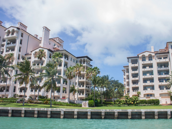 As we arrived at Fisher Island, I got my first look at the island