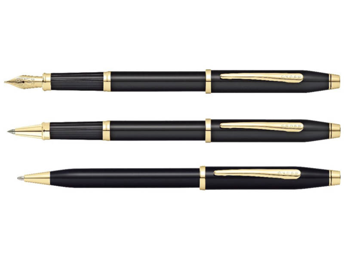 A pen plated with 23-karat gold