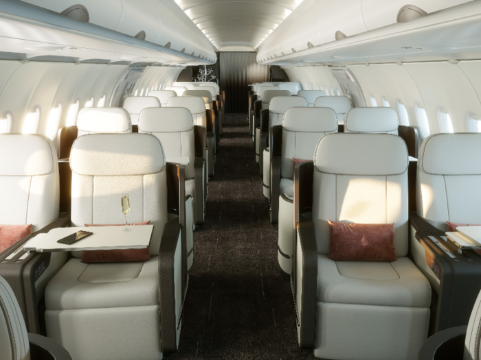 The updated version comfortably seats 48 passengers and offers the widest and tallest cabins in its class.