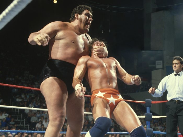 Andre the Giant was one of the most imposing wrestlers in the history of WWE, overpowering opponents with his incredible size and strength.