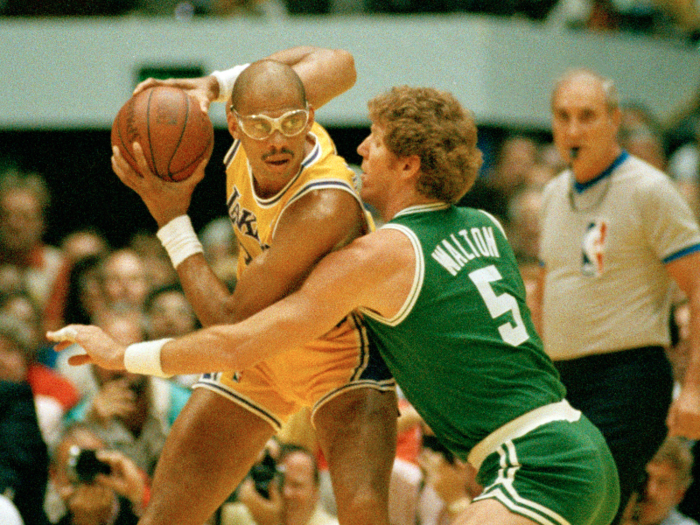 Kareem Abdul-Jabbar won six NBA titles during his incredible 20 years in the league.