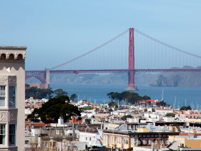 The Lombard Place Apartments are situated atop one of San Francisco