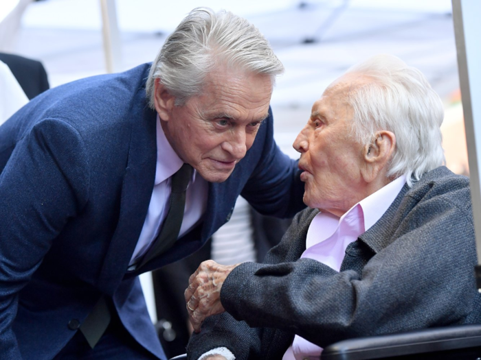 Although Kirk Douglas was one of the biggest stars of old Hollywood, his son, Michael Douglas, has the bigger fortune.