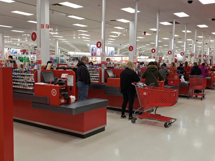 Shoppers who walk into the store and appear to "scope out" the employees often attract attention, according to a Target employee.