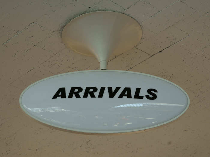 Over in the "arrivals" area...