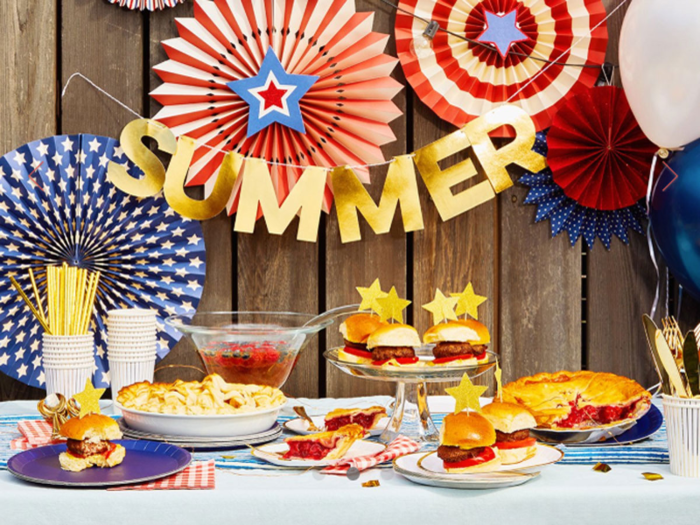 A patriotic party set