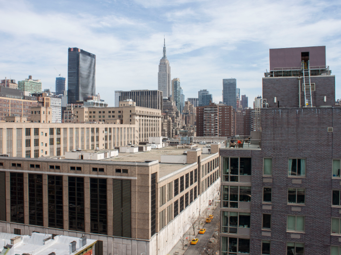 The views of the Empire State Building and the surrounding neighborhood were stunning.