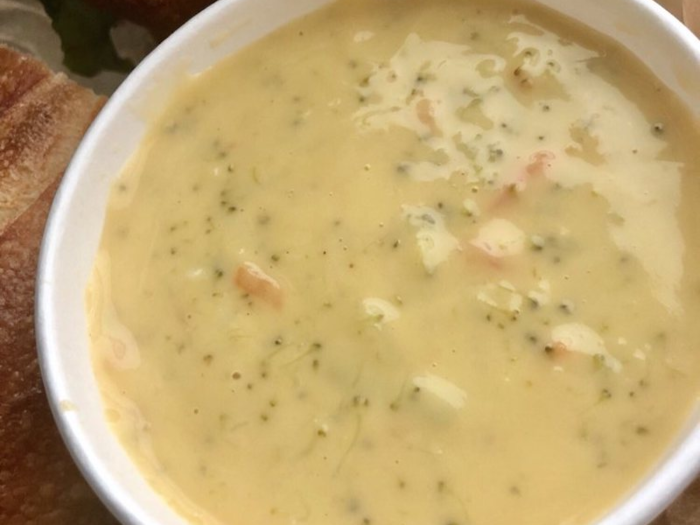 One employee said they were personally not a fan of the broccoli cheddar soup and added that they only "eat 20% of their menu."