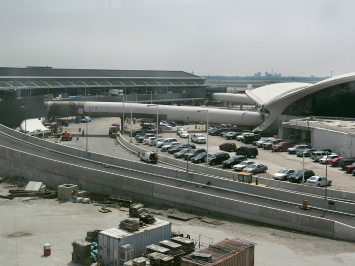 The new terminal at JFK was completed in 2008. The historic connector tubes were used to connect the TWA building to the new terminal, which was dubbed Terminal 5 upon completion and houses JetBlue Airlines to this day. The cost to build the new JetBlue terminal amounted to $743 million.