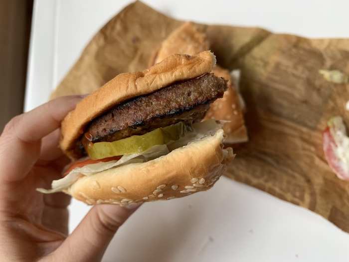 The Impossible Whopper has a nuttier flavor, compared to the original