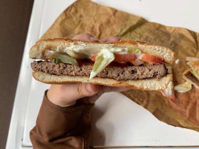 The Whopper is a fast-food industry icon, distinguishing itself from other chains