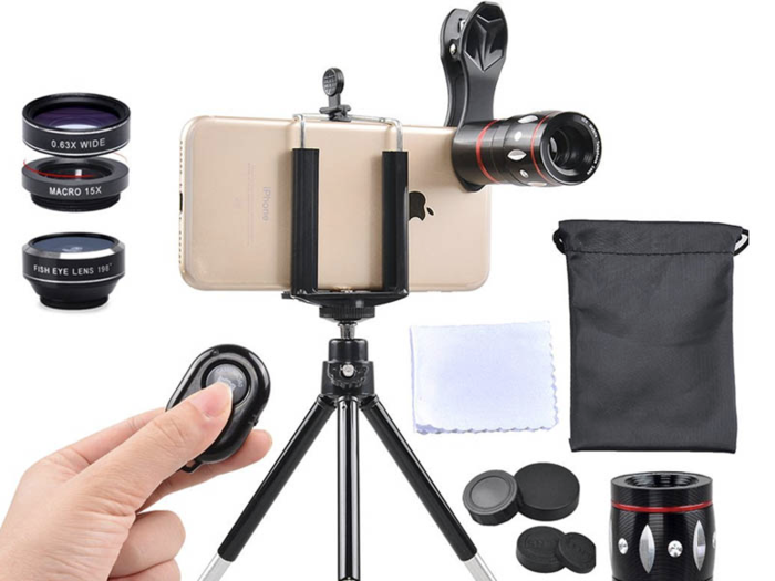 A photo camera lens kit