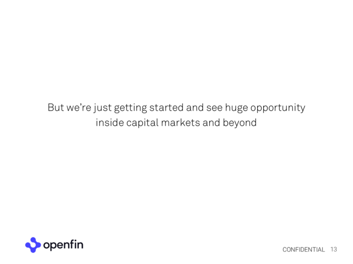 OpenFin suggests that it