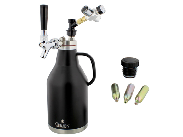 A growler that also acts as a mini keg