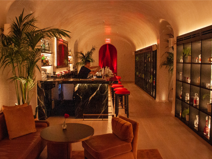 This gorgeous bar next to the Terrace Restaurant had the feel of a luxe speakeasy.