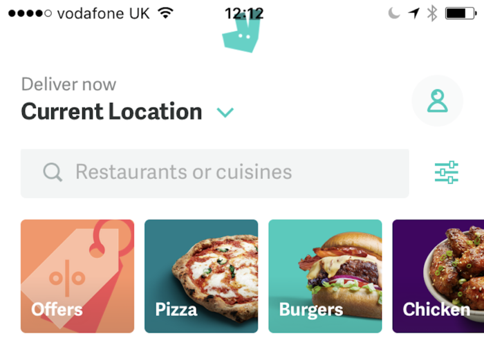 The opening dashboard feels a lot like its US competitors – Uber Eats, Caviar, or Seamless. Once we set our location, a dashboard appeared with local restaurants that we could order from.