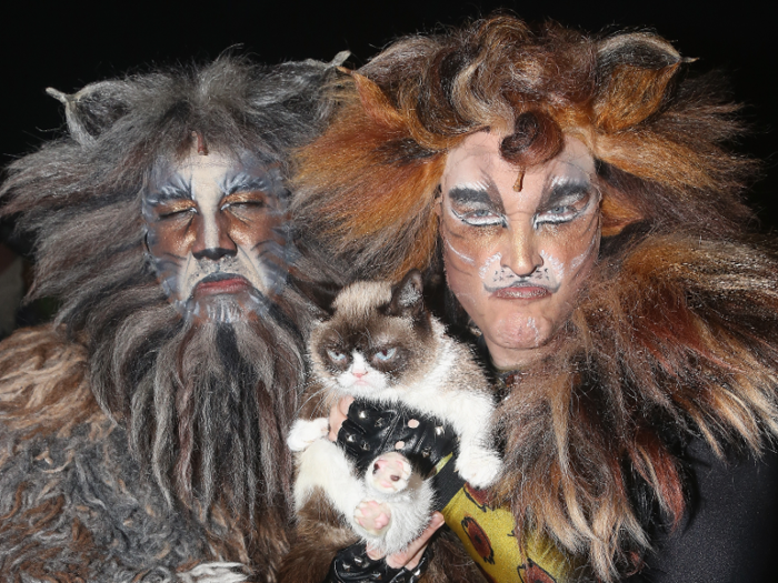 Grumpy Cat joined the cast of the Broadway musical "Cats" in 2016. She was named an "honorary Jellicle Cat."