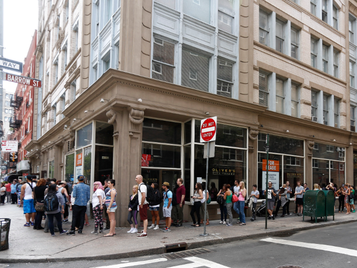 Events featuring Grumpy Cat were highly covered events that drew huge crowds. For an appearance in New York City, people lined up around the block for a chance to snap a picture with the famous feline.