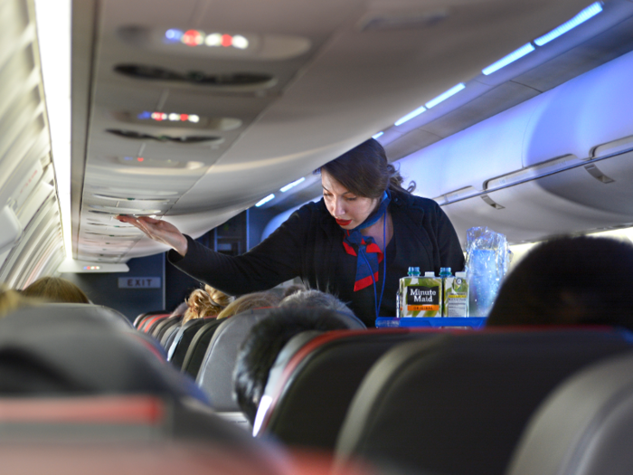 American Airlines flight attendants say they make about $30 an hour.