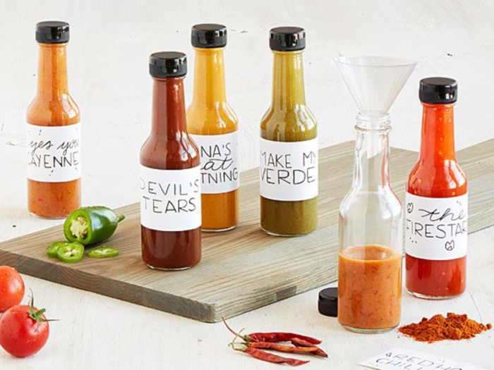 A make-your-own hot sauce kit