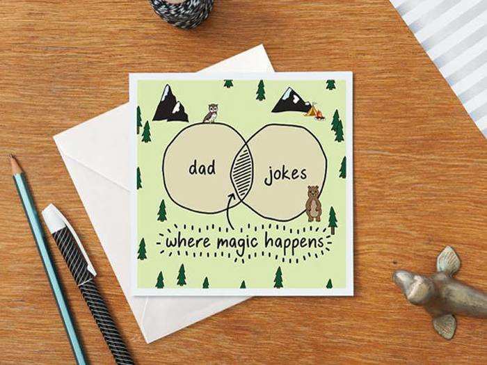 A card that shows you appreciate his dad humor