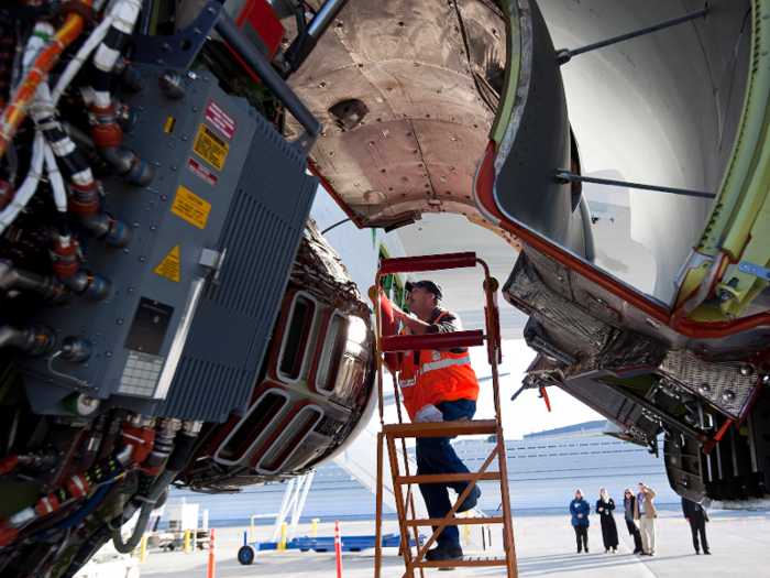 7. Aircraft mechanics and service technicians earn a median of $80,470 a year, and 39,760 are employed in the air transportation industry.