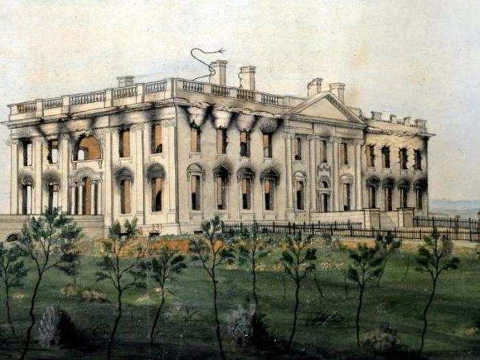 The British burned down the original building during the War of 1812, so the White House as we know it today was constructed after that.