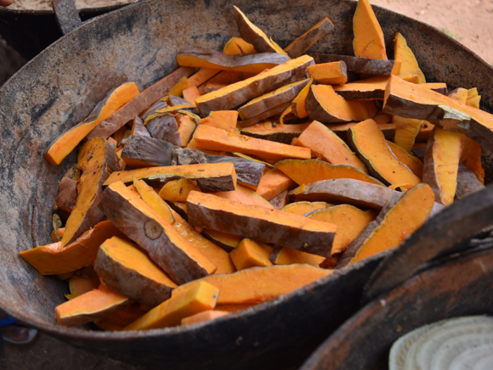 Then it was all finished off with pumpkin slices.