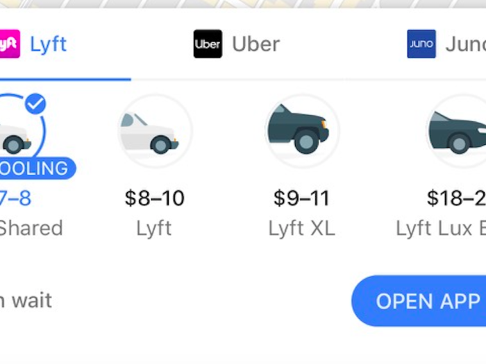 Book an Uber or Lyft ride.