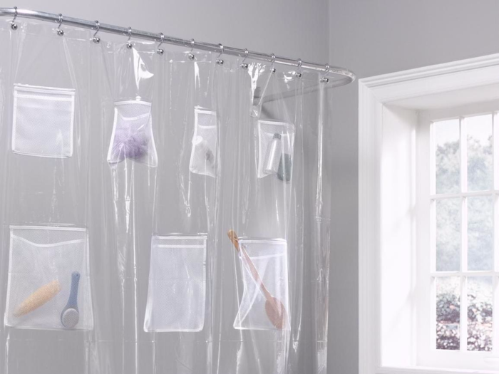 The best shower curtain with pockets