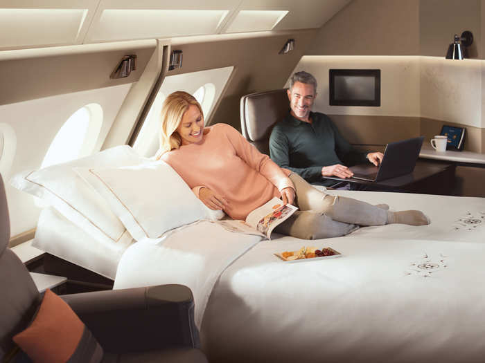 Once again, these suites can be joined to create a two-passenger mega-suite.